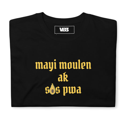 mayi moulen ak sòs pwa